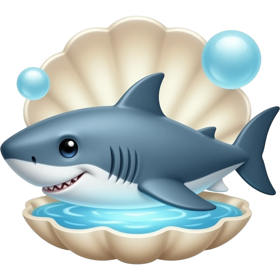 shark with a magic shell emoji