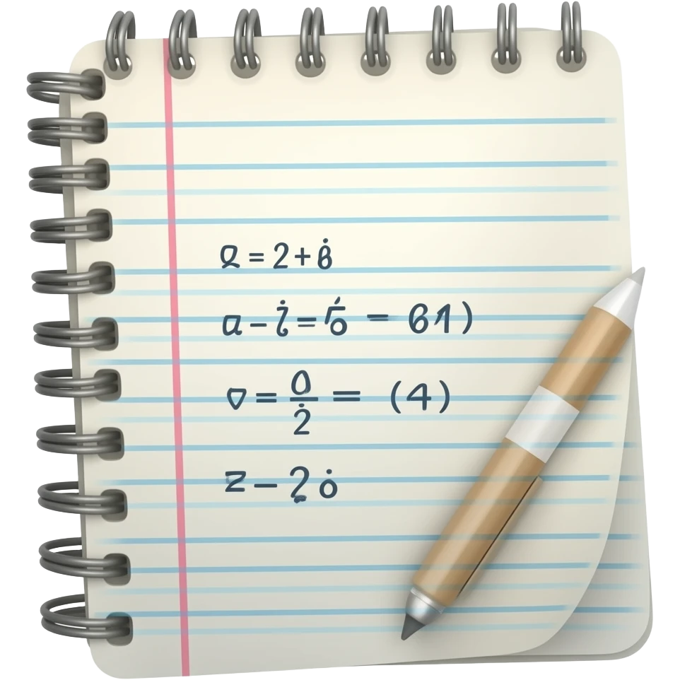 math notebook emoji