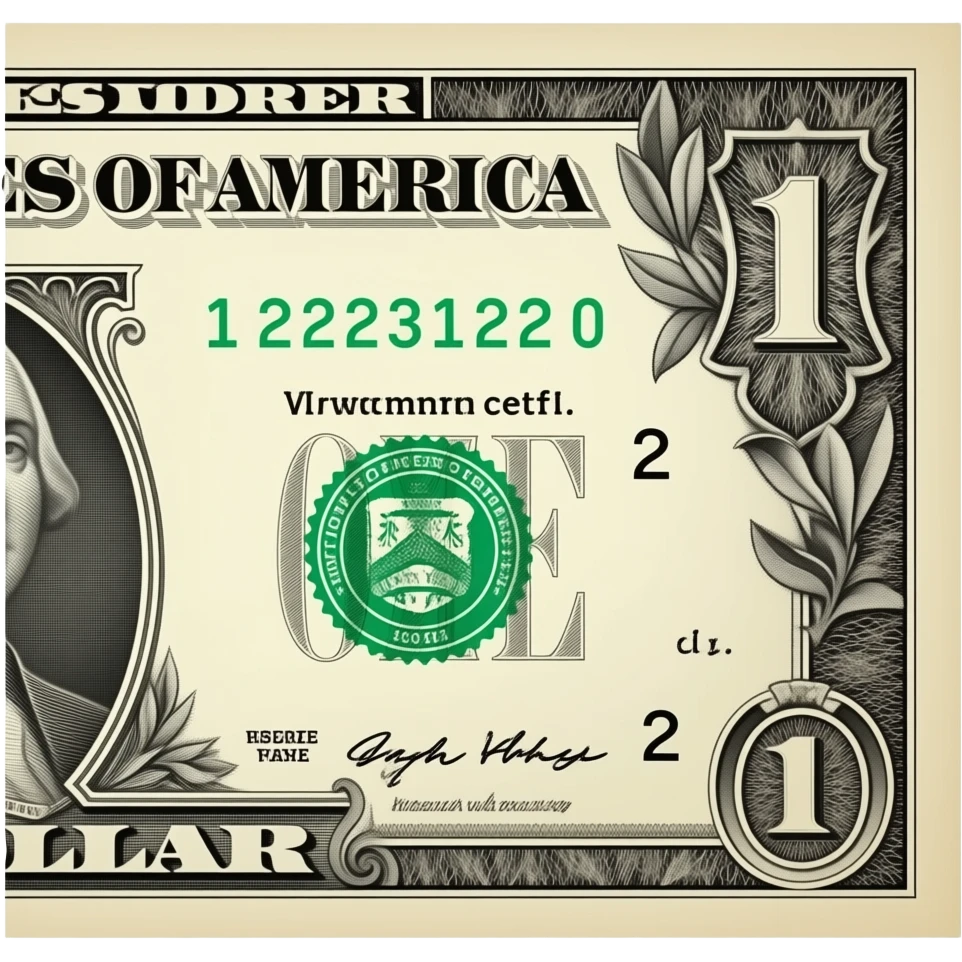 A light brown $1 bill emoji