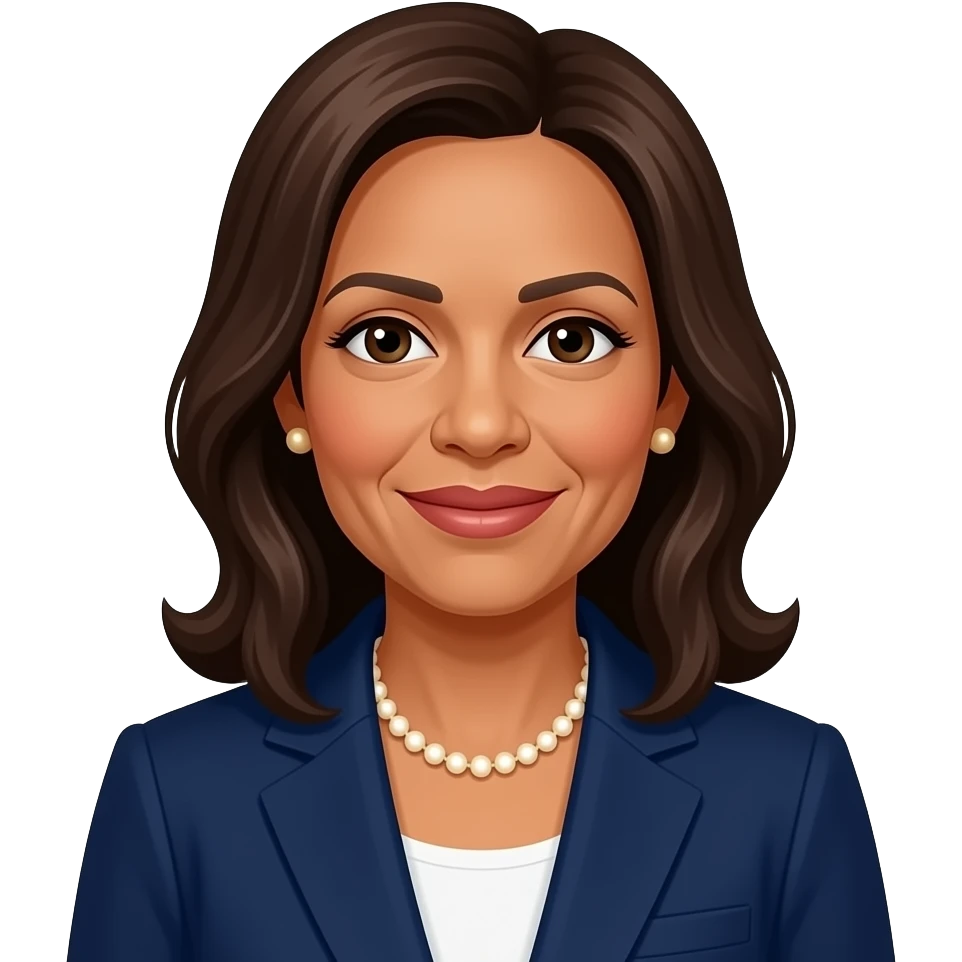 Kamala Harris emoji, face emoji