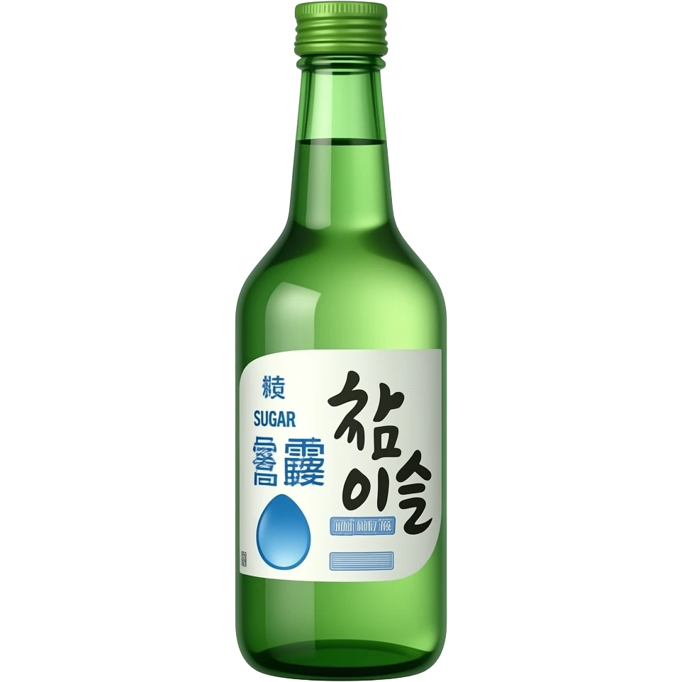 Sugar free soju emoji