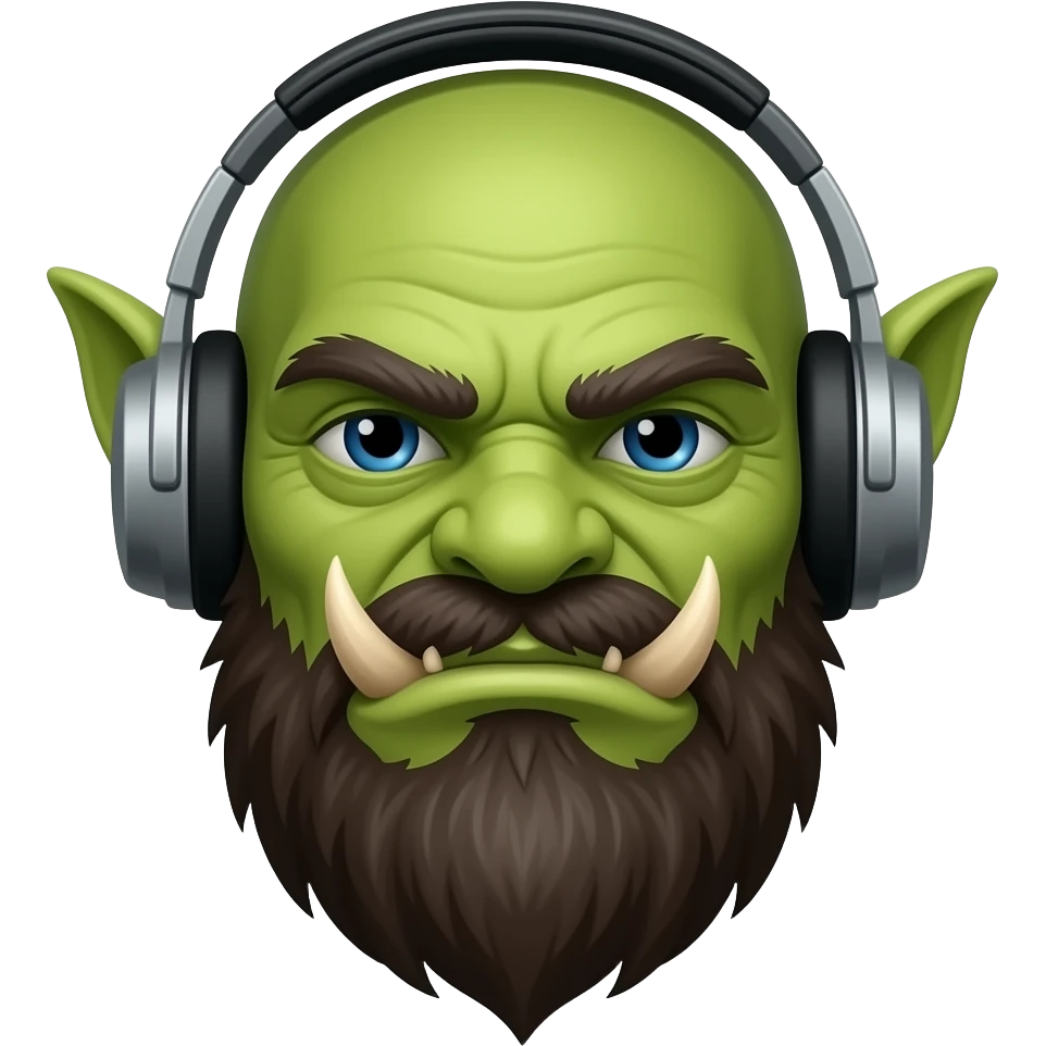 Orcs with Headphone emoji