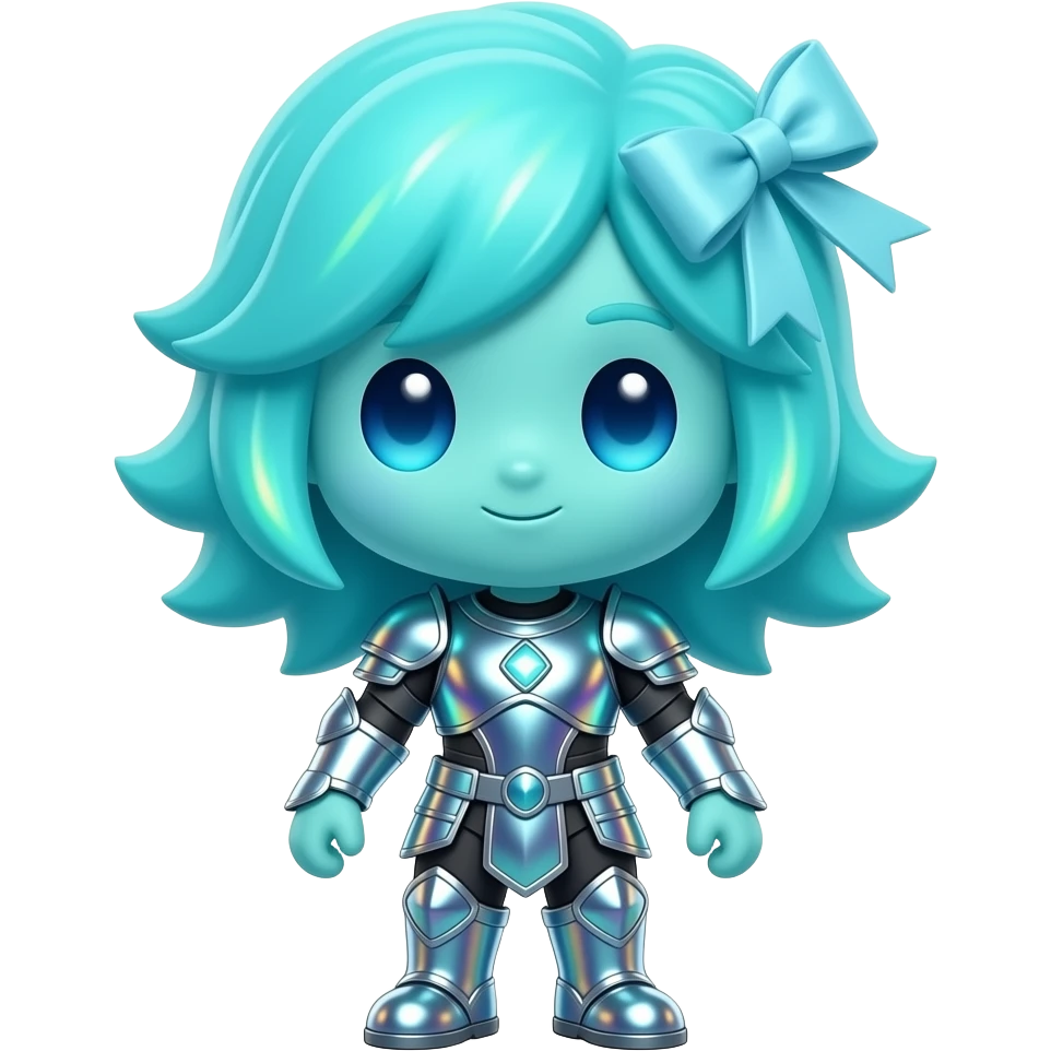 Full body auroral guardian mascot, northern lights magic, big head ...