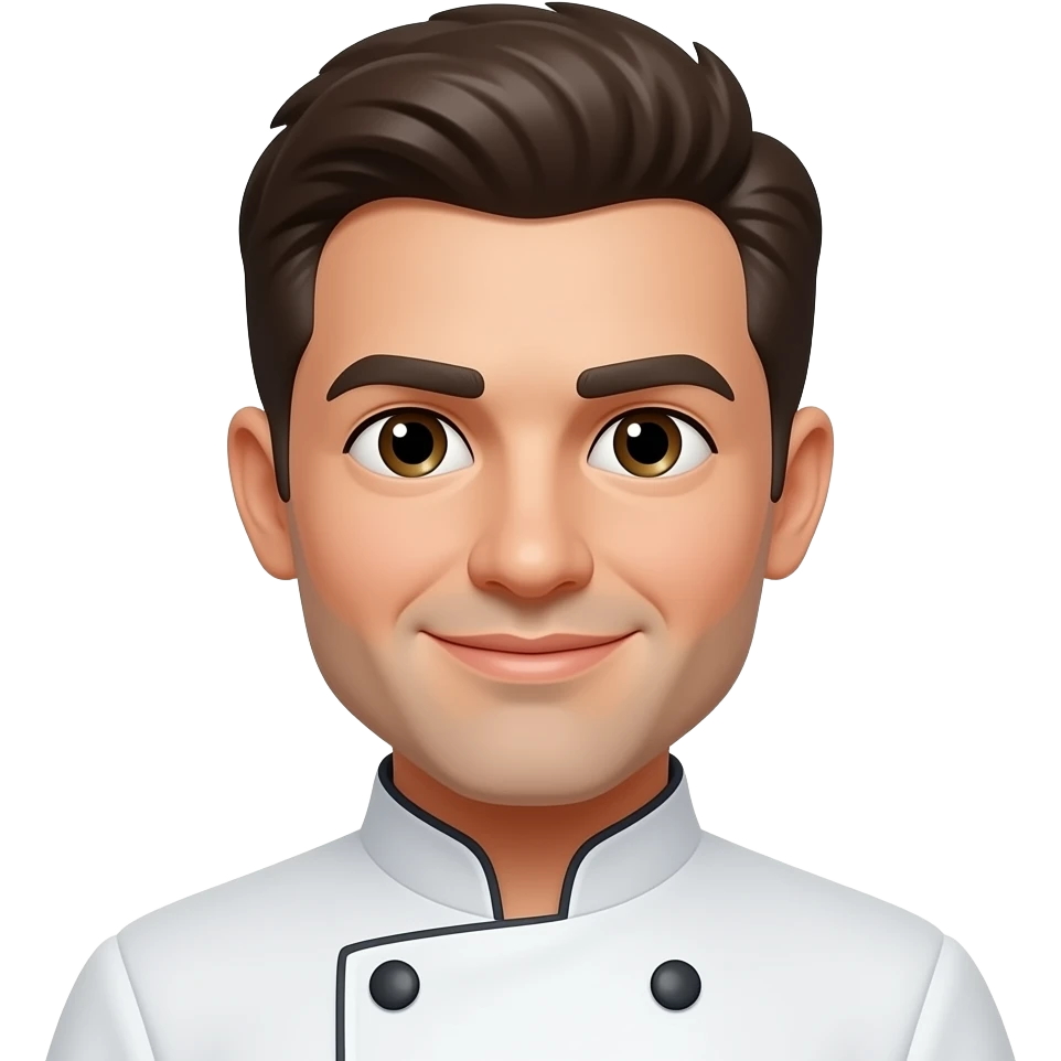 повар с широкой улобкой emoji