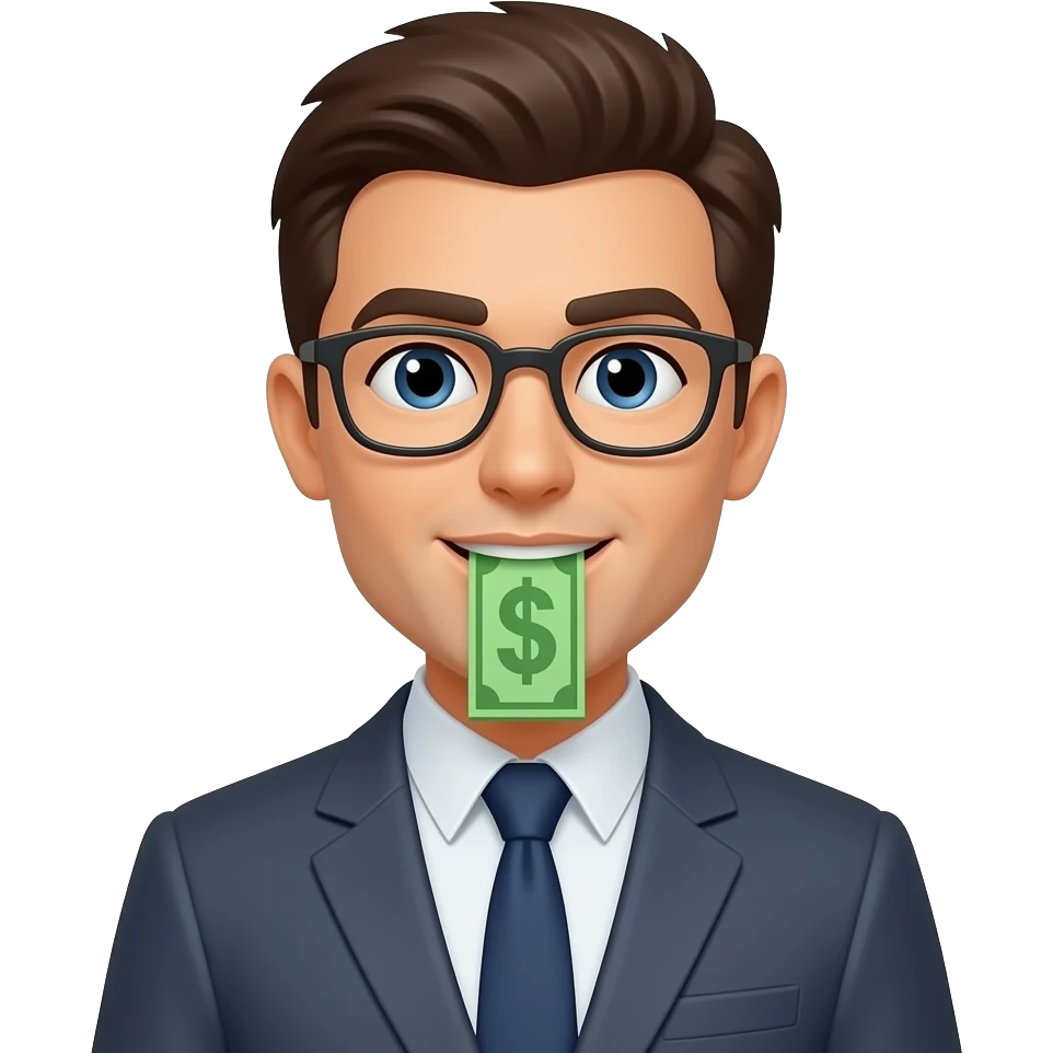 Emoji with money emoji