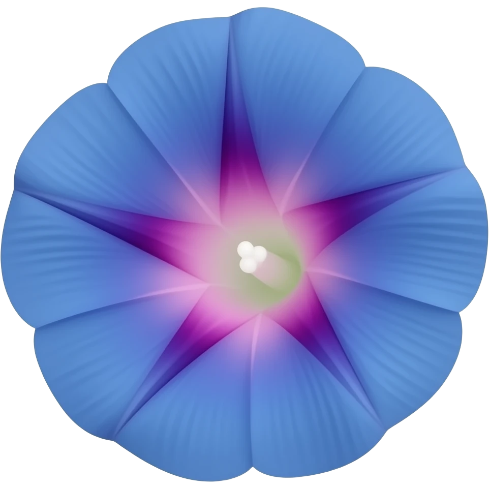 Нарисуй реалистичный цветок ипомеи (Ipomoea) emoji