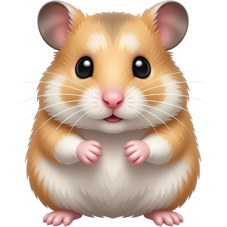Beige Syrian hamster emoji
