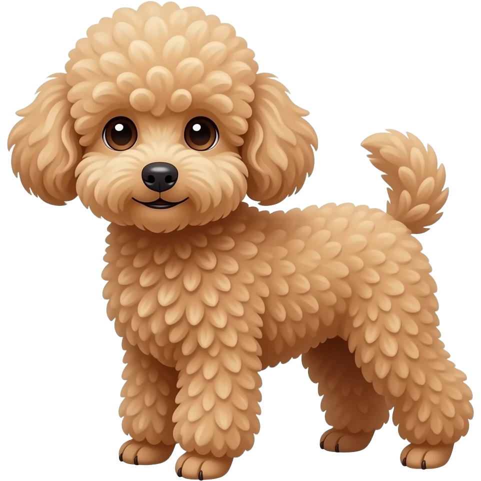 toy poodle emoji