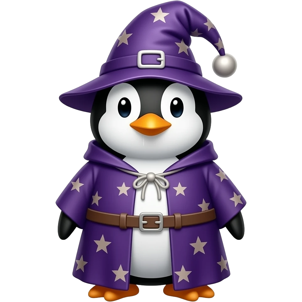 Penguin Wizard emoji