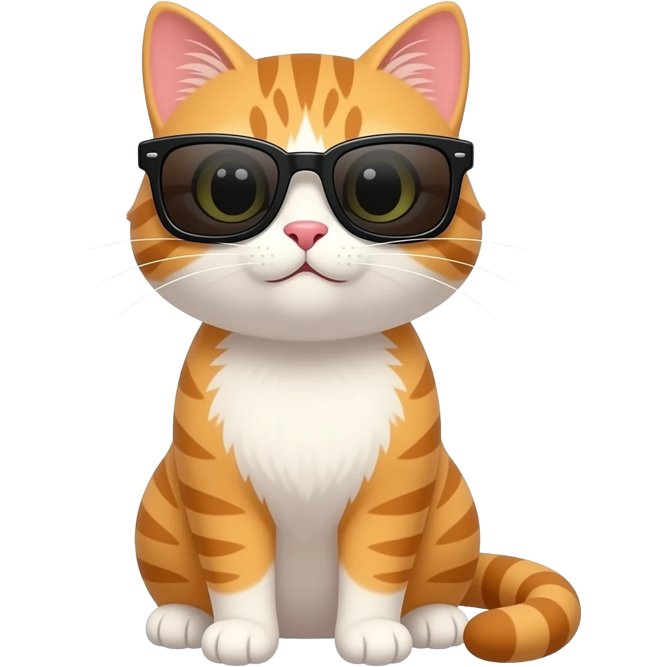 Cat wearing sunglasses emoji