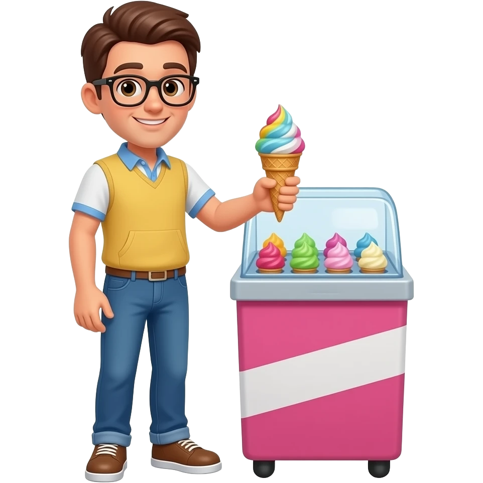 I buy a sweet ice cream emoji