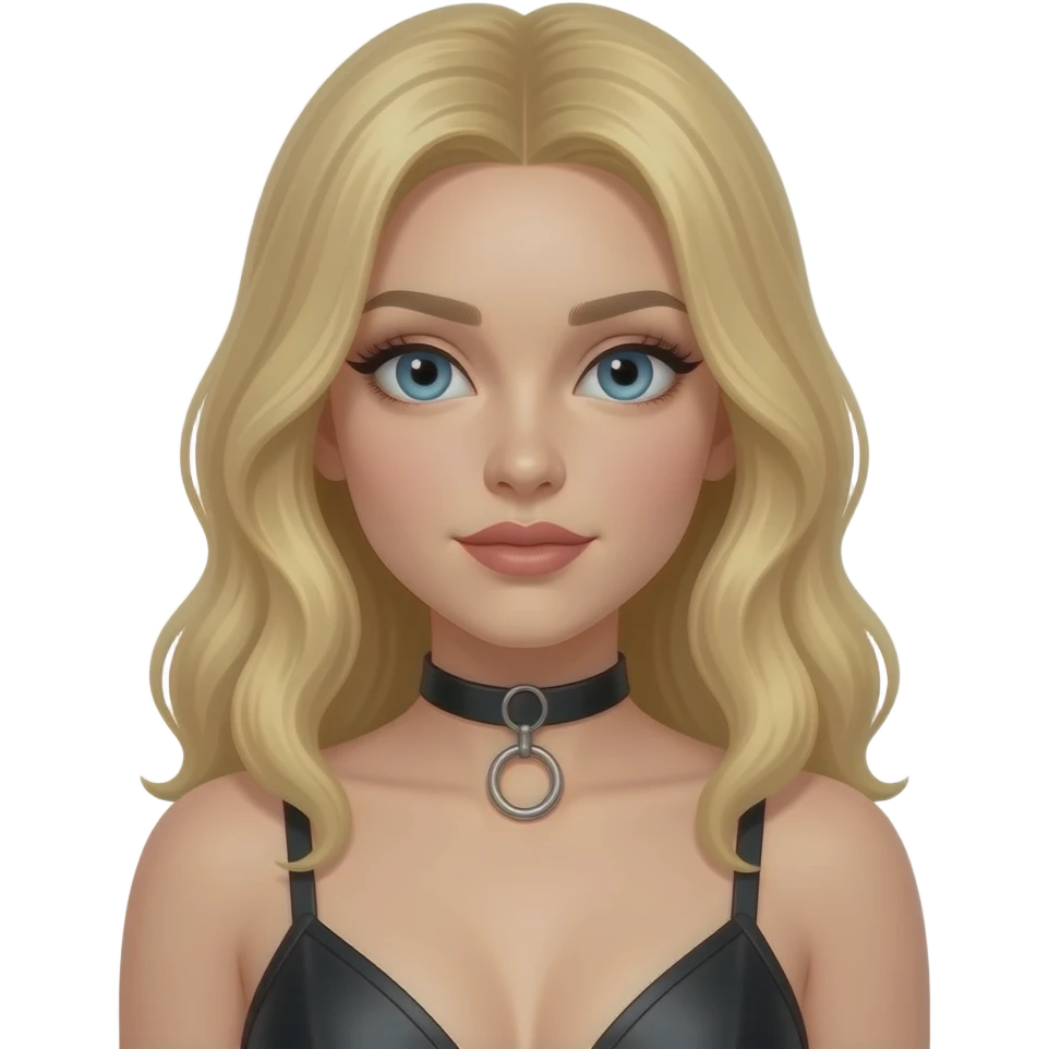 Restrained blond Female bdsm emoji