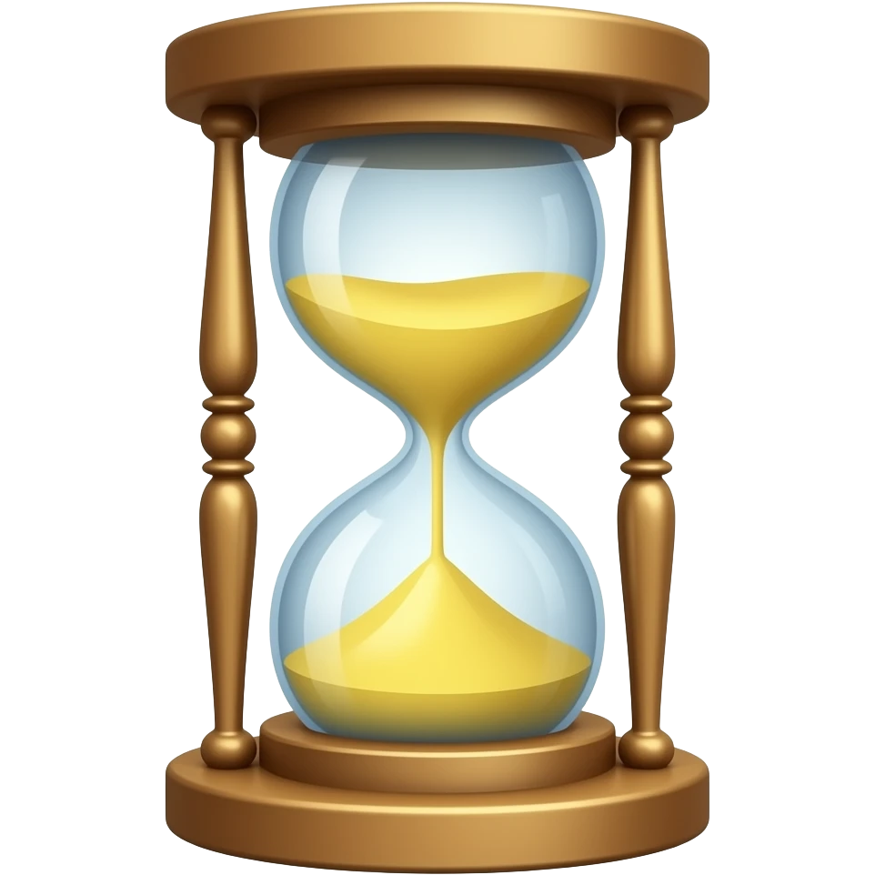 sand clock emoji