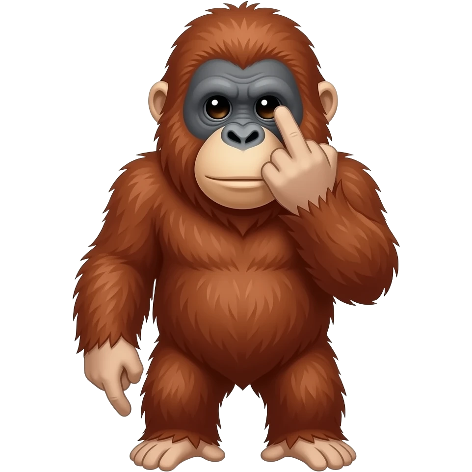 🖕🏻🦧🖕🏻🤭🖕🏻가운데손가락 emoji