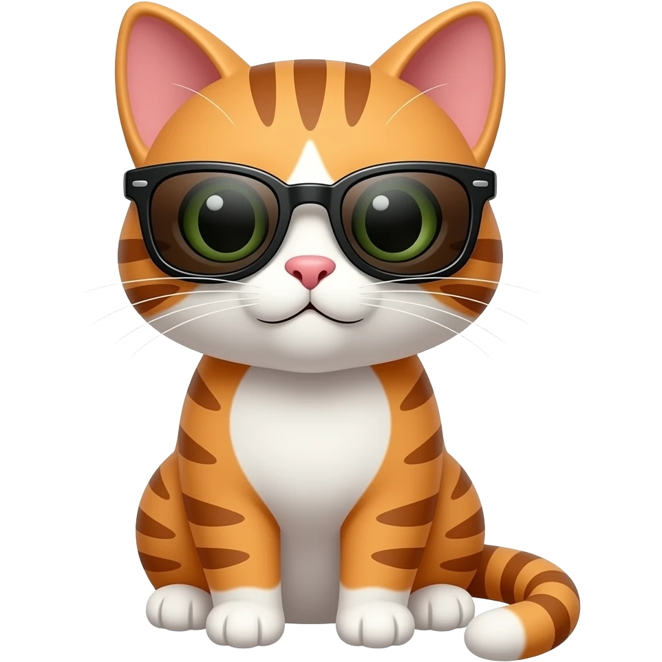 Cat wearing sunglasses emoji