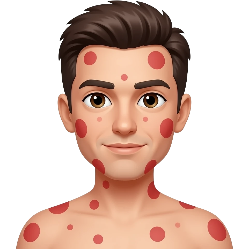 red spots on skin emoji