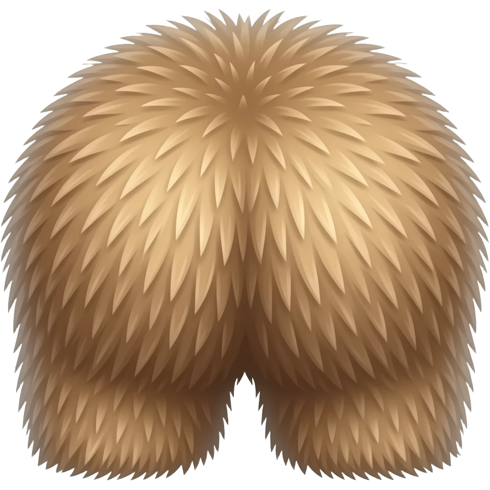 Hairy butt emoji