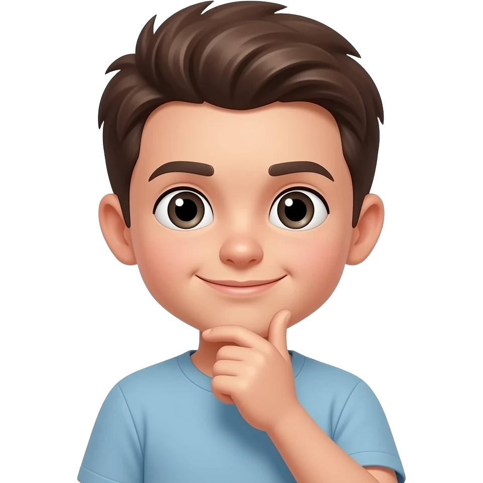 chico pensando emoji