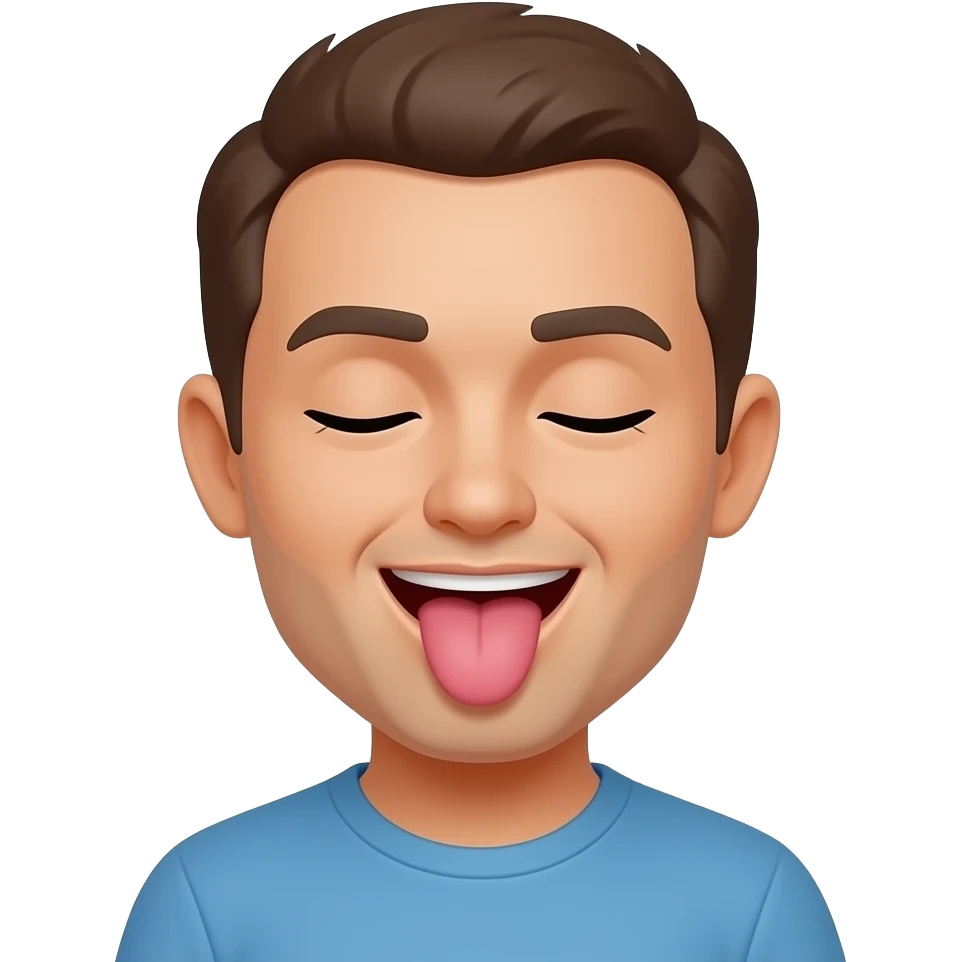 Emoji sticking tongue out with eyes closed emoji