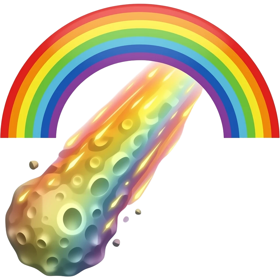 Rainbow ☄️ emoji