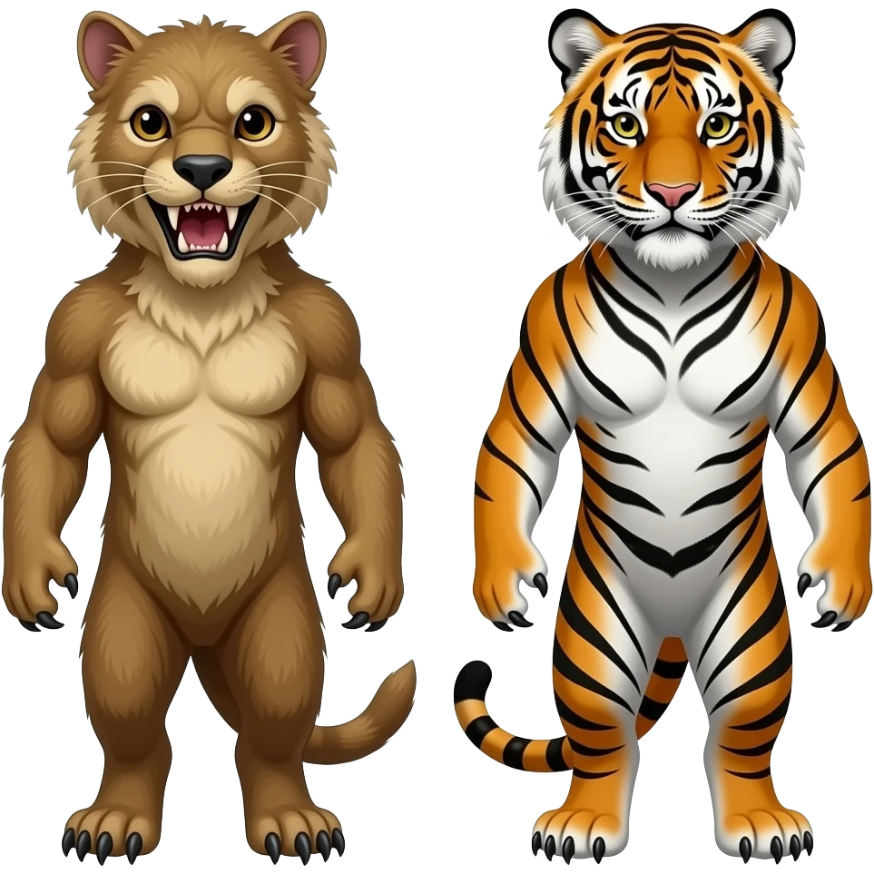 🐯smilodon vs tiger🐅 emoji