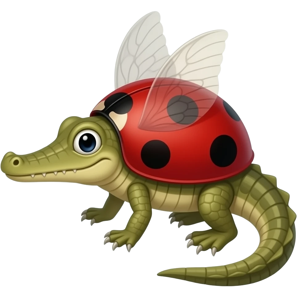 Ladybug Aligator larva emoji