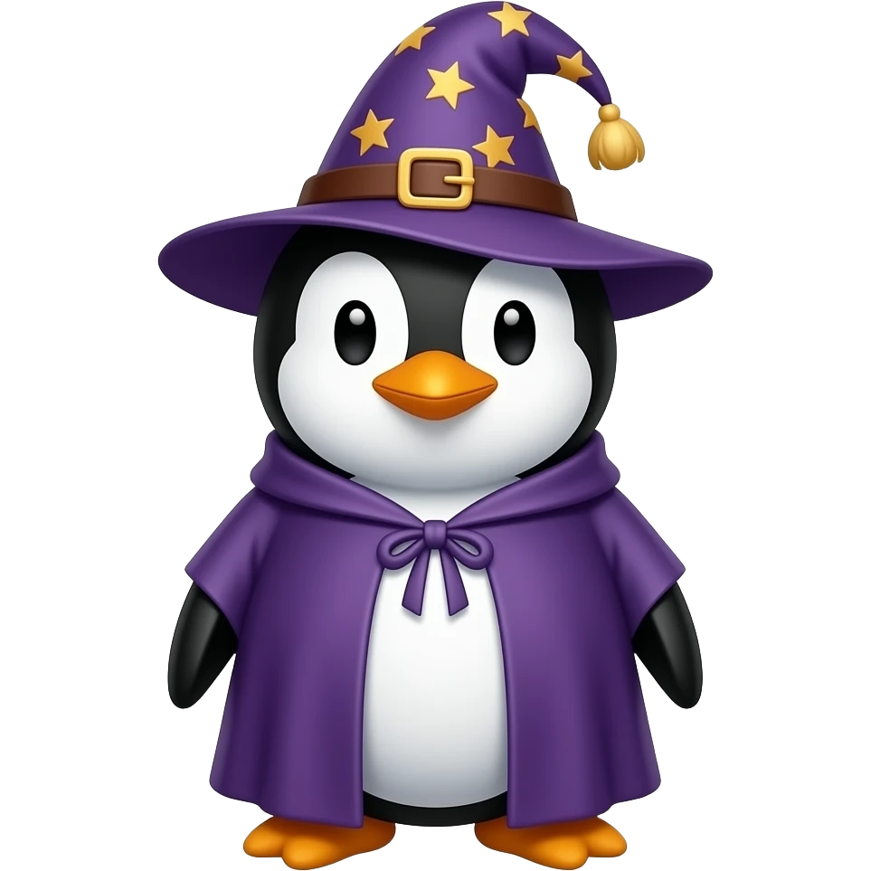 Penguin Wizard emoji