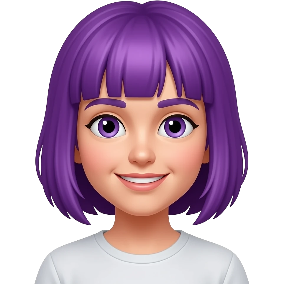 purple hair emoji