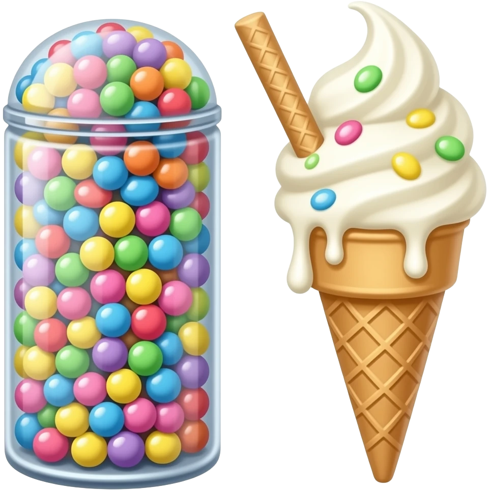smarties ice cream emoji