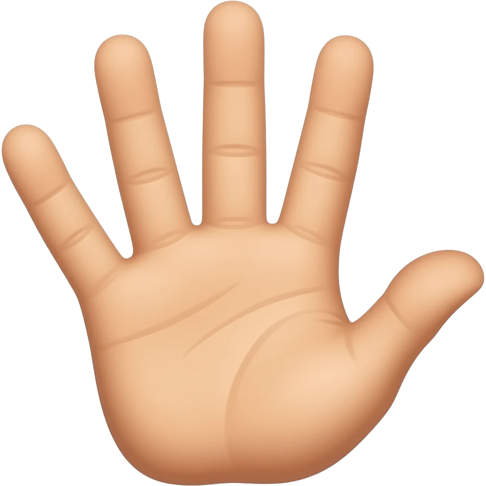 FIVE FINGER emoji