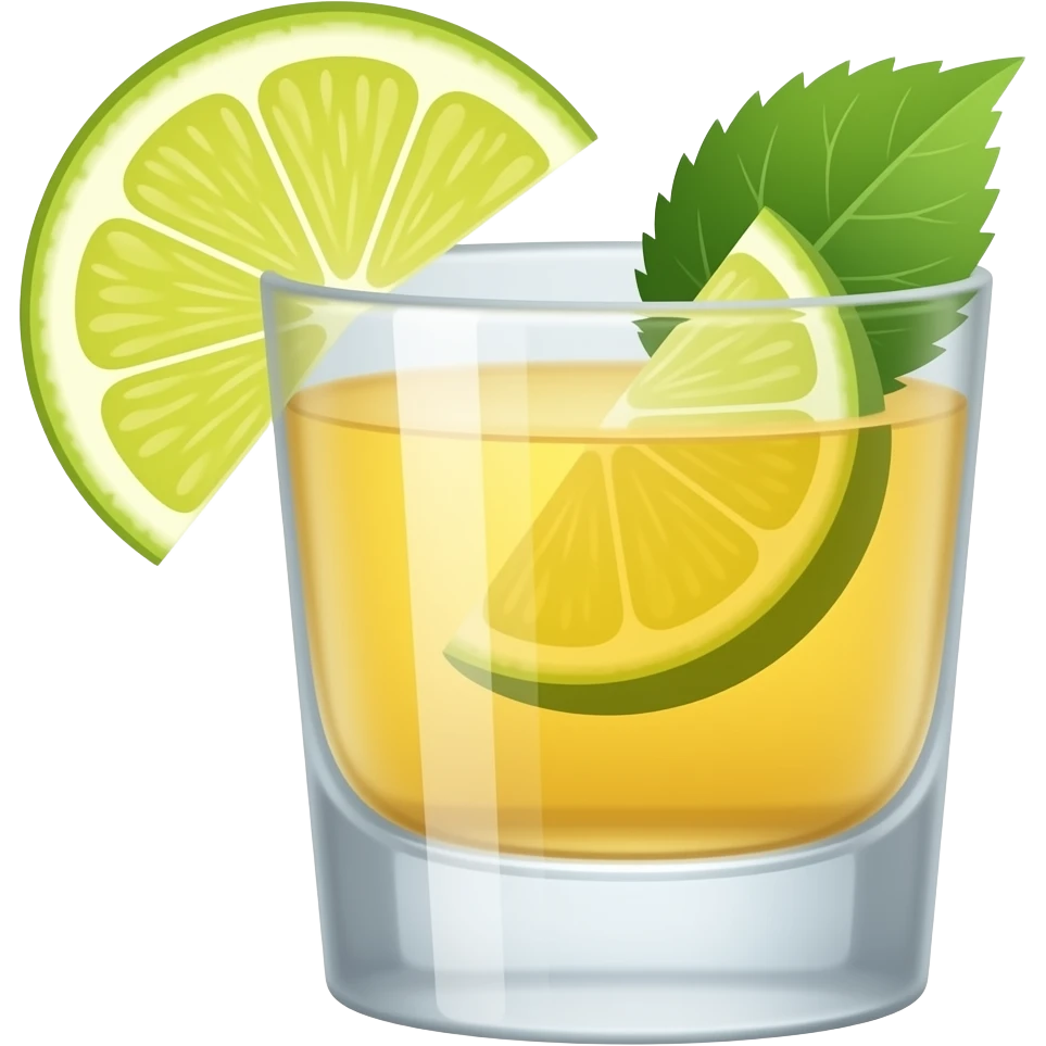 tequila shot lemon emoji
