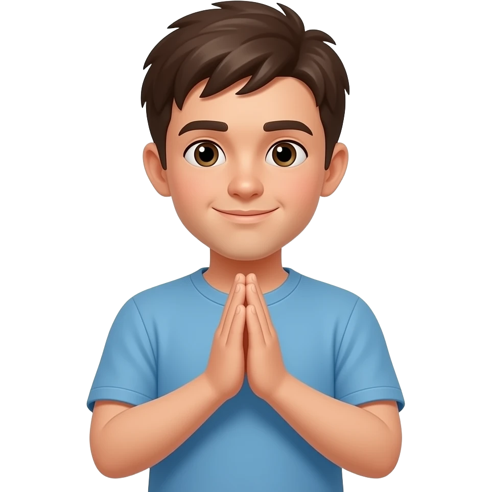 شاب  بيصلي emoji
