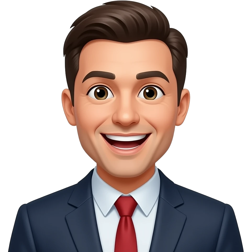 Man thrilled emoji