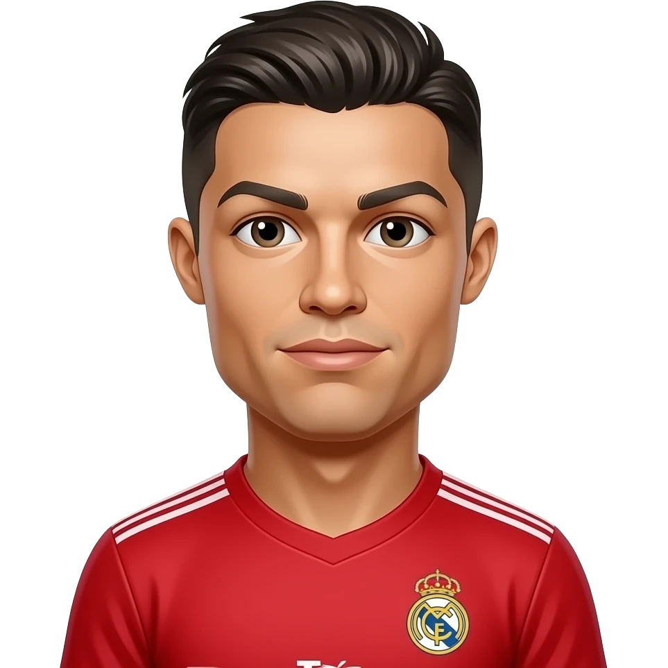 Cr7 red real emoji