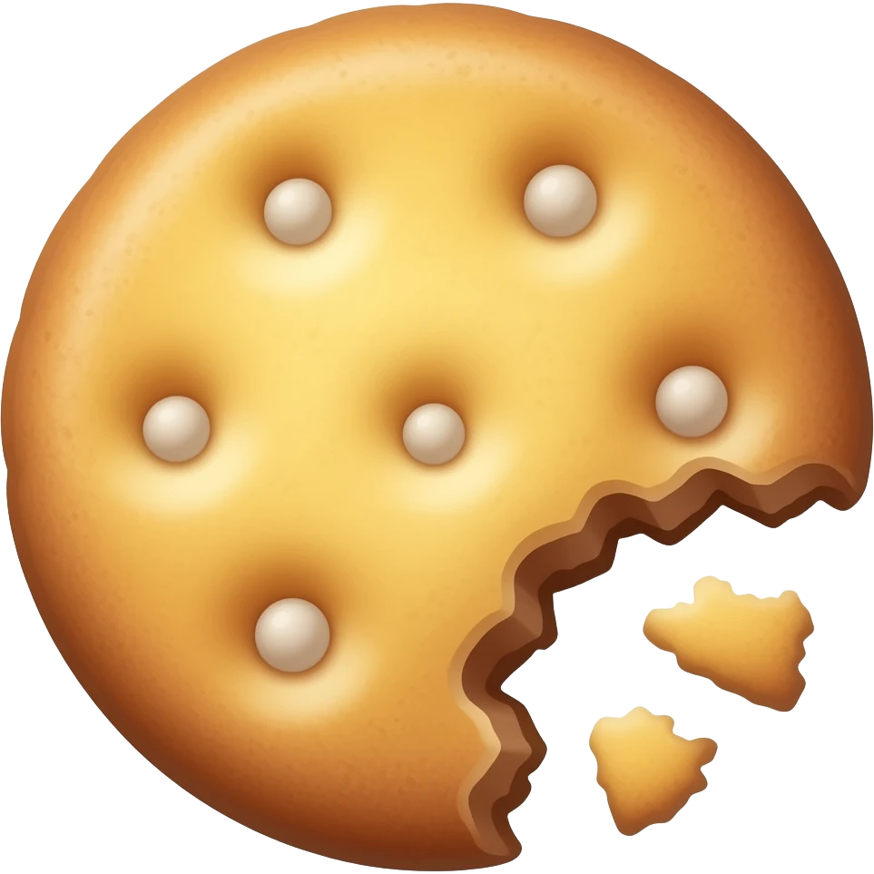 cookie bite crumbs emoji