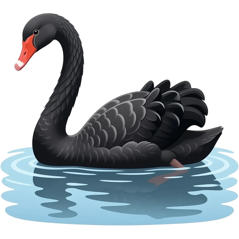 Black swan (simple for highlights cover (highlights name ) in Instagram emoji