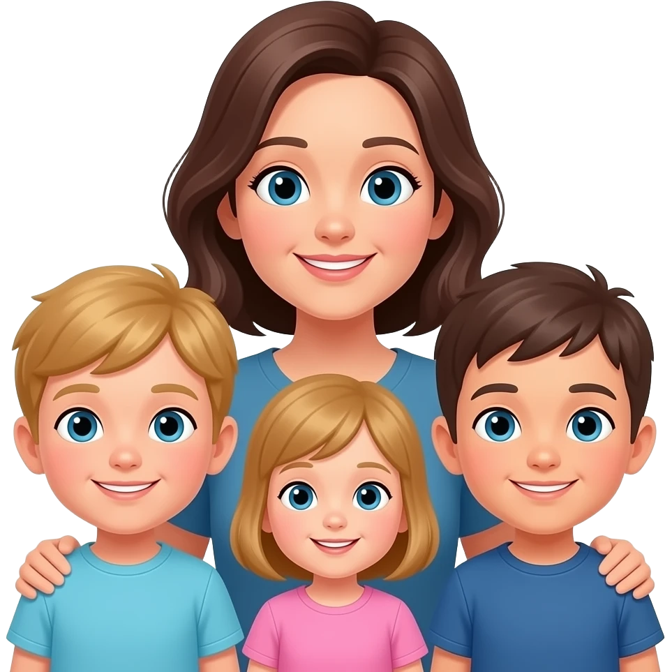 3 childrens woman emoji