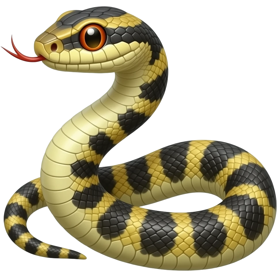 Colubrid orange dot emoji
