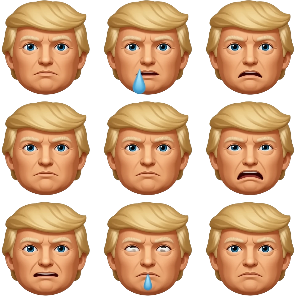 Trump emojis for all the emotions emoji