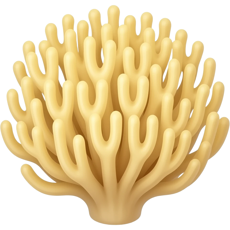 Lion's mane mushroom emoji