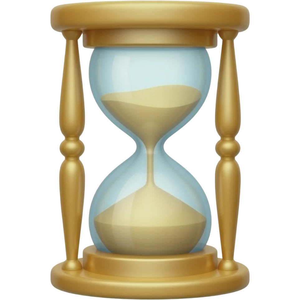 Sand timer emoji