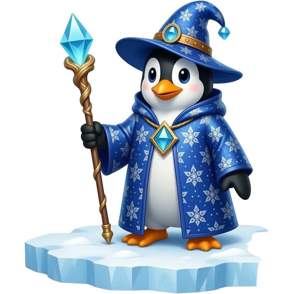 Penguin Wizard emoji