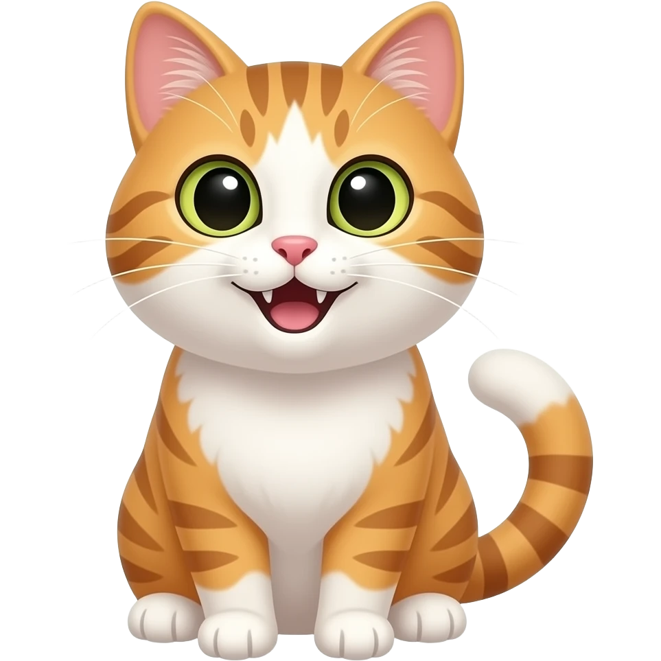 Happy cat emoji
