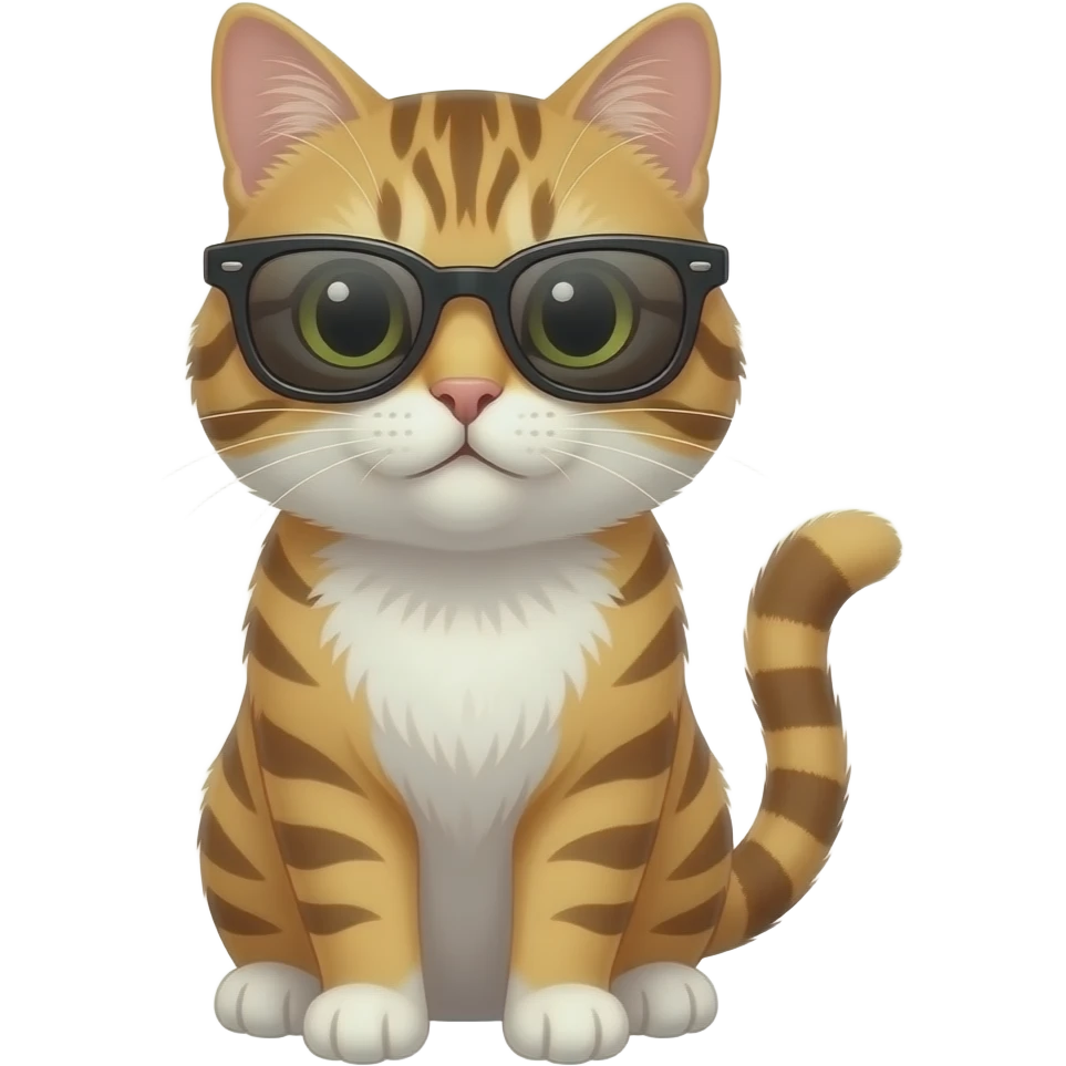 Cat wearing sunglasses emoji