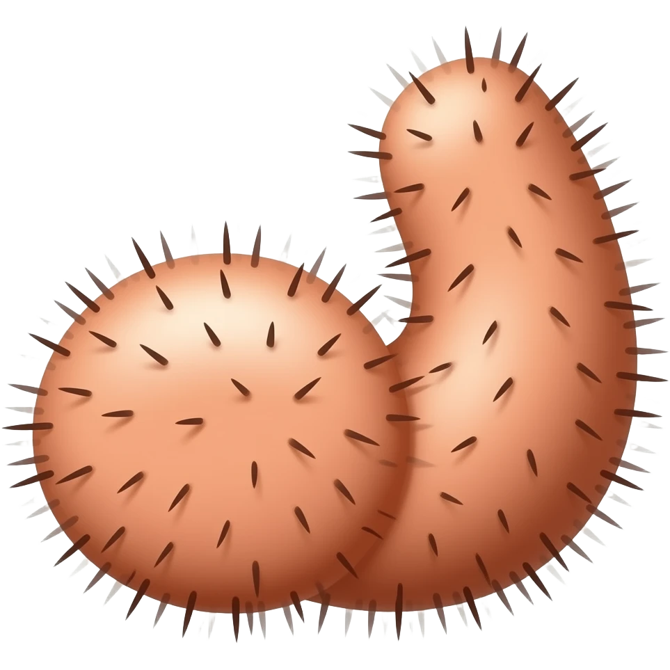 Large hairy penis emoji