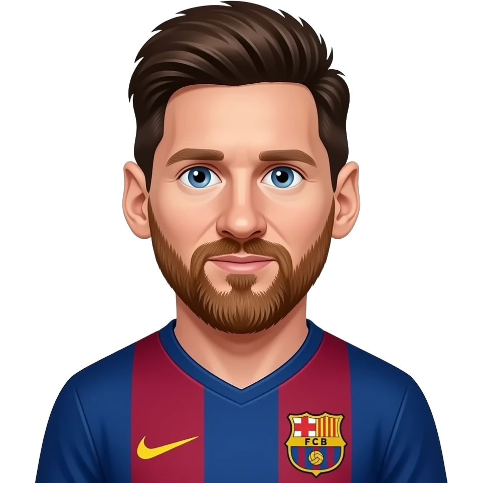 messi barcelona emoji