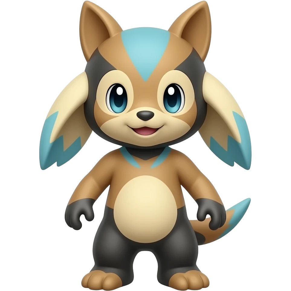 Plusle-Bunnelby-Victini-fusion, full body emoji