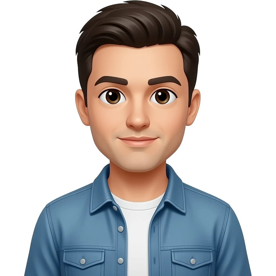 Esta imagen con ropa informal emoji