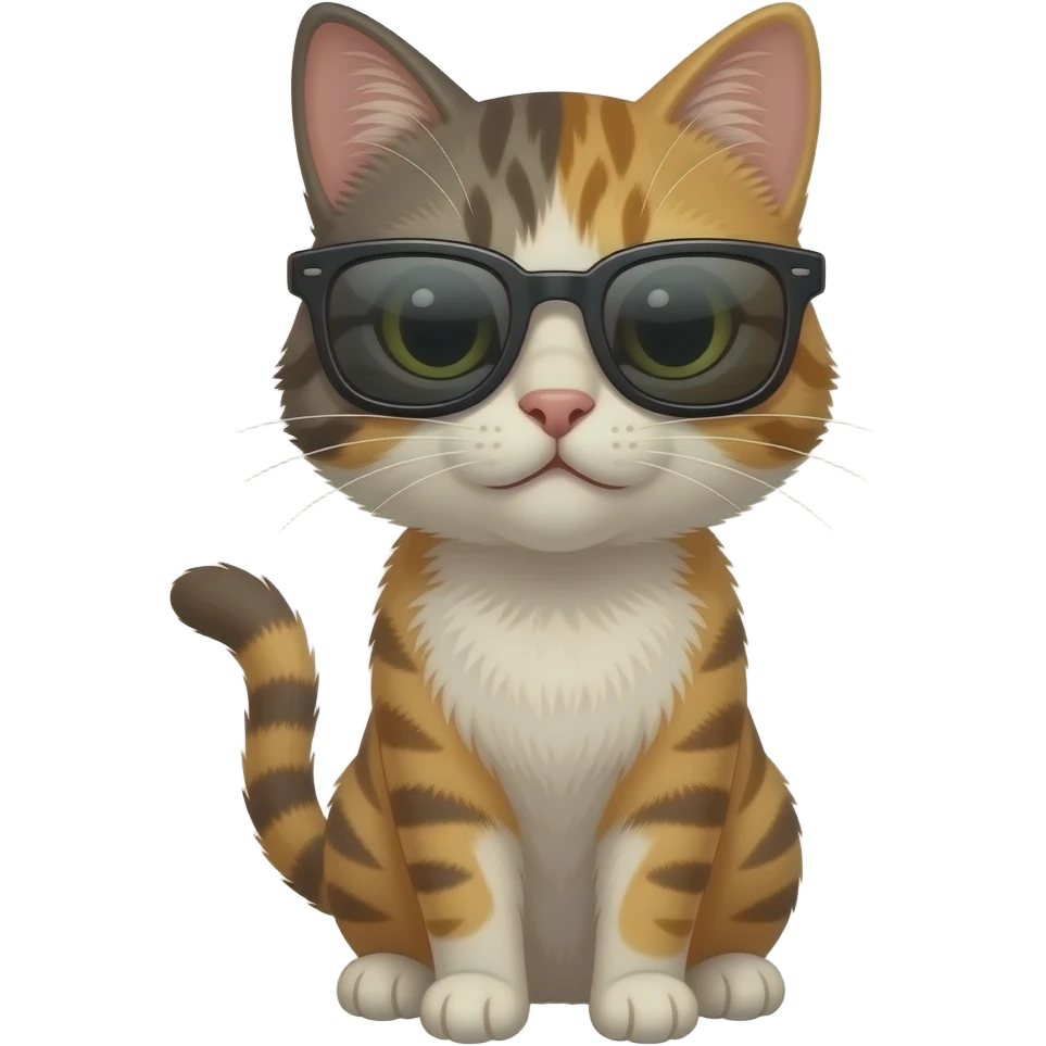 Cat wearing sunglasses emoji