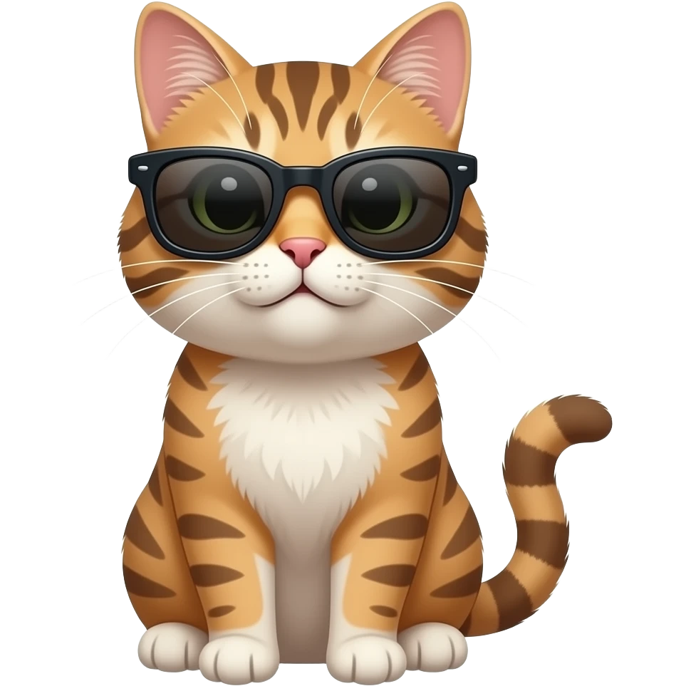 Cat wearing sunglasses emoji